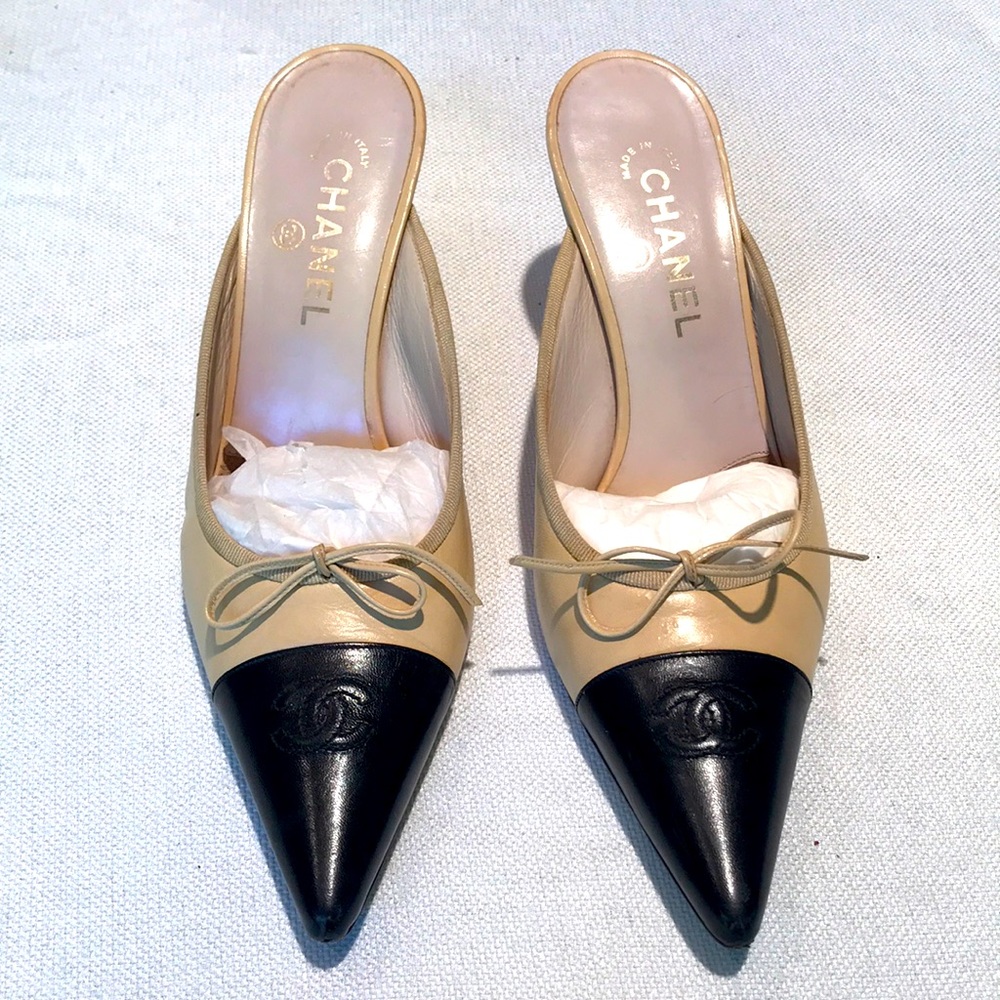 Chanel Leather Mule